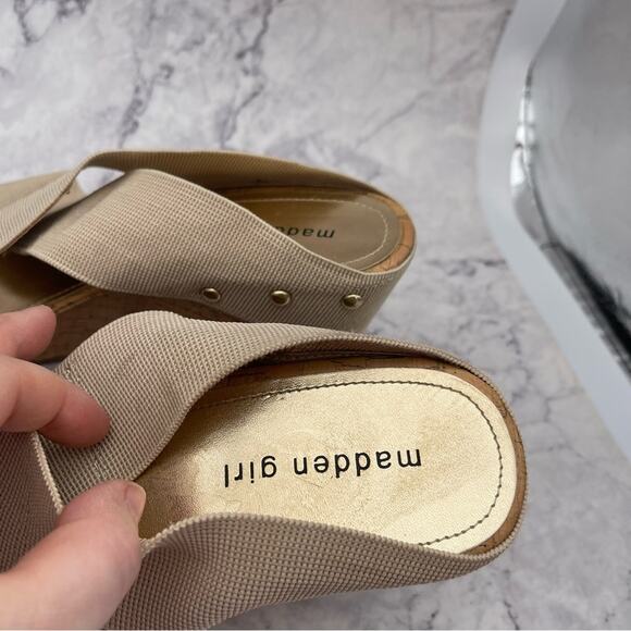 Madden Girl, Cork Wedge Sandals. Size 10. 1” Platform 4.5” Wedge. - Picture 3 of 7